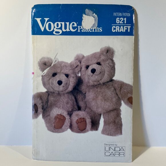 Vogue 621 & 622 Linda Carr 15" Baby Bears and Baby Bear Clothes Patterns  Uncut - Picture 3 of 10